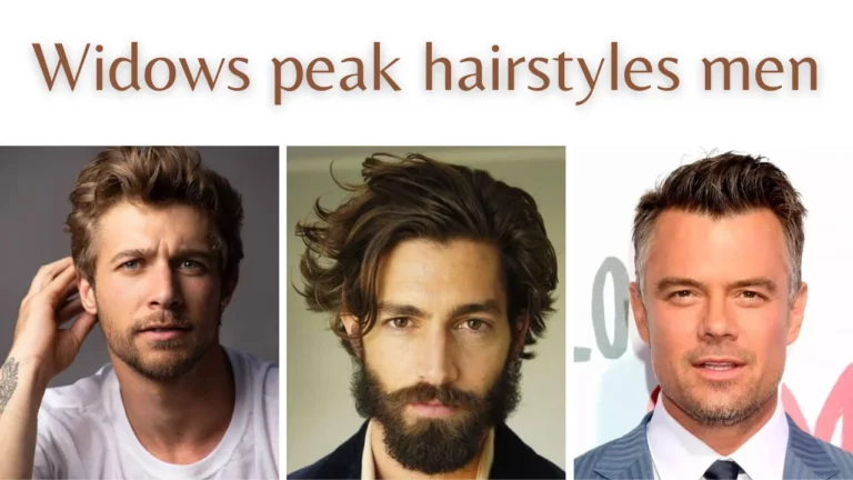 Widows peak hairstyles men